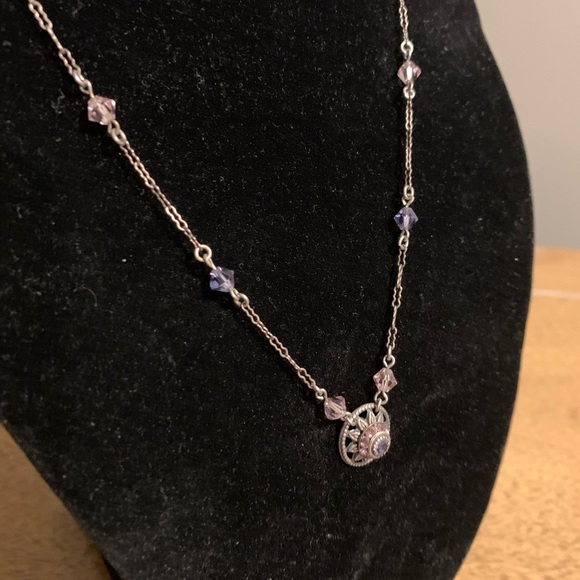 Liz Palacios Necklace, Like New, Beautiful Necklace with Swarovski Crystals - Picture 2 of 7